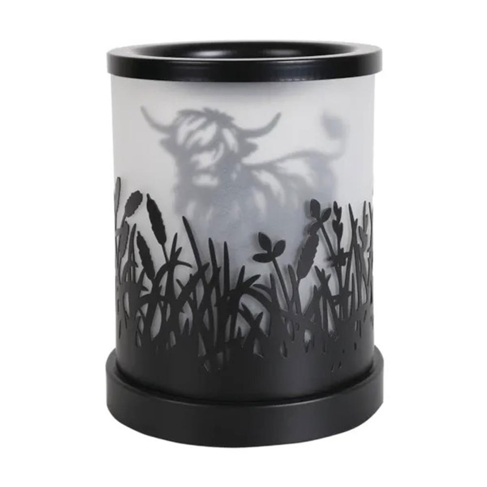 Aroma Black Highland Cow Electric Wax Melt Warmer Extra Image 1